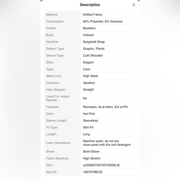 Vibrant Pink and White Tropical Dress - Picture 3 of 8